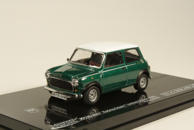 Mini Cooper Racing Green 1990, vihreä/valkoinen - Sulje napsauttamalla kuva