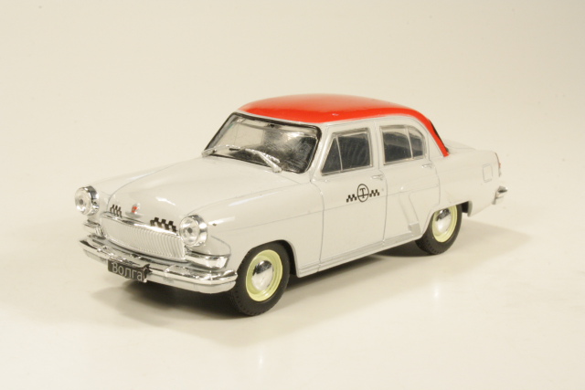 Volga GAZ M21T 1970 Taxi, light grey/red