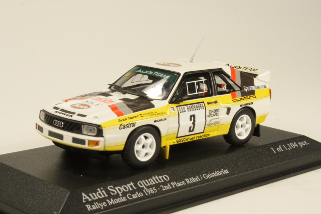 Audi Sport Quattro, 2nd. Monte Carlo 1985, W.Rohrl, no.3