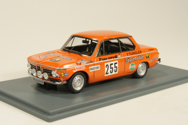 BMW 2002, Monte Carlo 1973, W.Stiller, no.255 "Jägermeister"