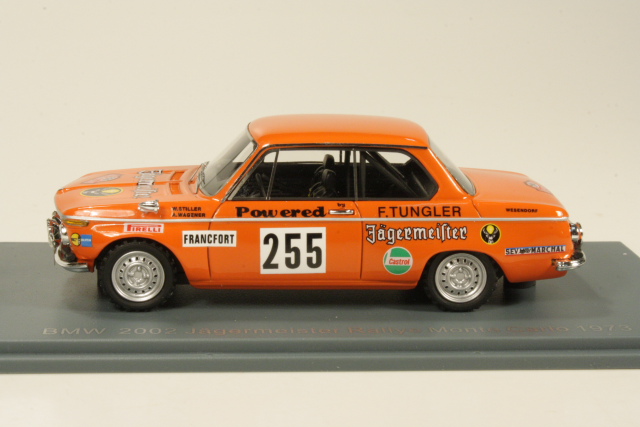 BMW 2002, Monte Carlo 1973, W.Stiller, no.255 "Jägermeister"