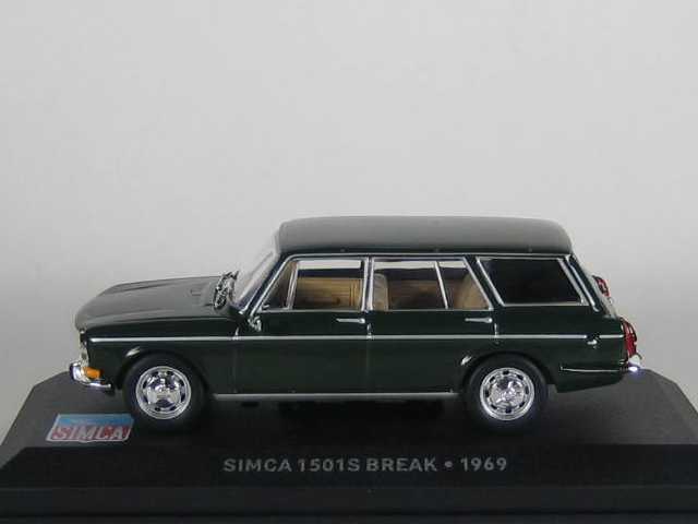 Simca 1501 S Break 1969, tumman vihreä - Sulje napsauttamalla kuva