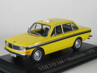 Volvo 144 Taxi Stocholm 1970, keltainen