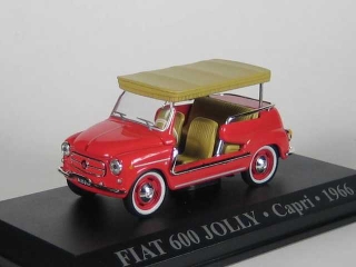 Fiat 600 Jolly Capri 1966, punainen