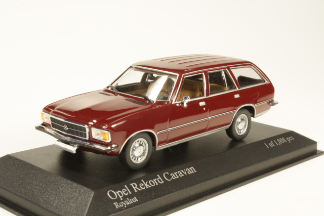 Opel Rekord D Caravan 1975, dark red