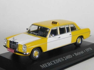 Mercedes 240D Taxi Beirut 1970, keltainen - Sulje napsauttamalla kuva