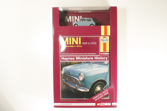 Mini Cooper, vaaleansininen & Haynes Historia Kirja