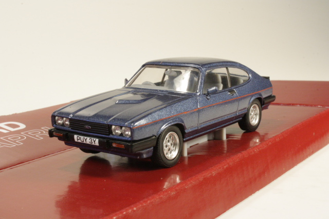 Ford Capri Mk3 blue with Haynes Miniature History Book