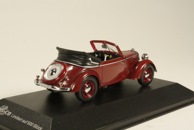 IFA F8 Kabriolett 1953, dark red