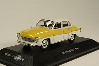 Wartburg 312 1964, valkoinen/keltainen - Sulje napsauttamalla kuva