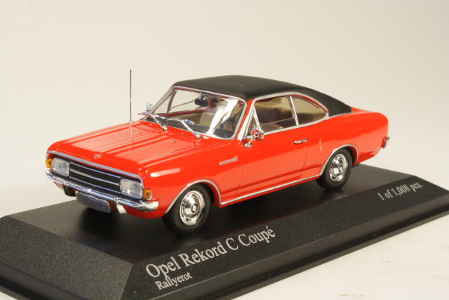 Opel Rekord C Coupe 1966, punainen - Sulje napsauttamalla kuva