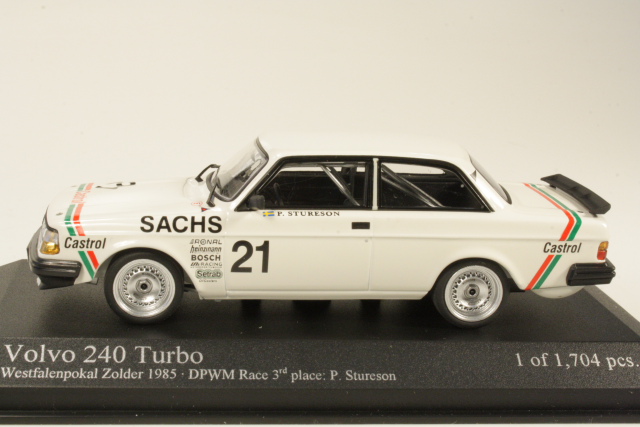 Volvo 240 Turbo, DTM Champion 1985, P.Stureson, no.21 - Sulje napsauttamalla kuva