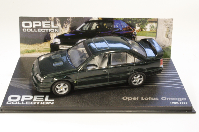 Opel Lotus Omega 1989, tummanvihreä - Sulje napsauttamalla kuva