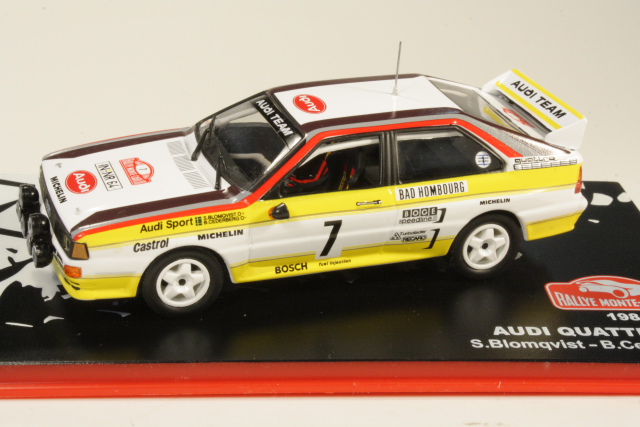 Audi Quattro A2, Monte Carlo 1984, S.Blomqvist, no.7 - Sulje napsauttamalla kuva