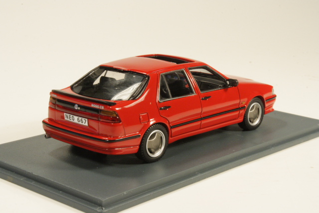 Saab 9000 CS 1995, red - Click Image to Close