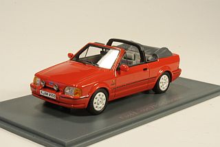 Ford Escort Mk4 Convertible 1986, punainen - Sulje napsauttamalla kuva