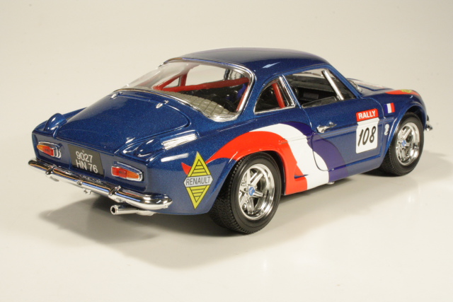 Alpine Renault A110 1600S, no.108, sininen - Sulje napsauttamalla kuva