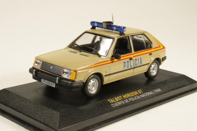 Talbot Horizon GT 1984 "Cuerpo de Policia National", ruskea - Sulje napsauttamalla kuva