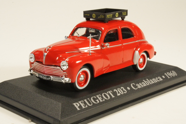 Peugeot 203 Taxi Casablanca, red
