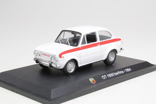 Fiat Abarth OT1600, valkoinen - Sulje napsauttamalla kuva