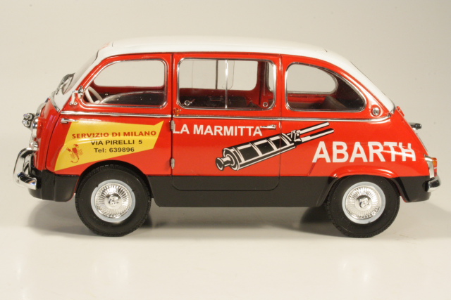 Fiat 600 Multipla Marmitta Abarth, red/white