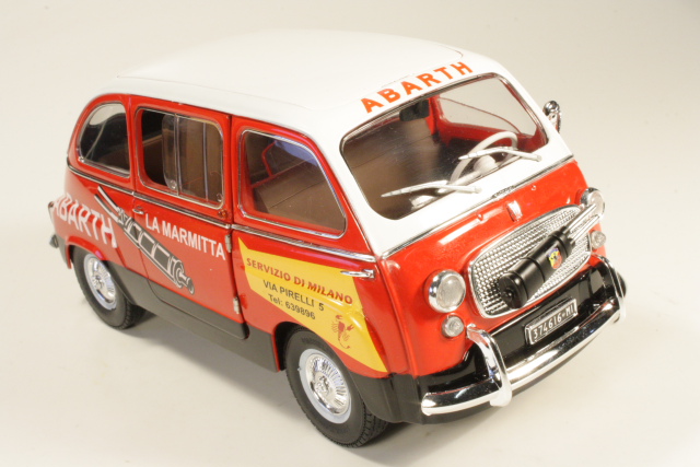 Fiat 600 Multipla Marmitta Abarth, red/white