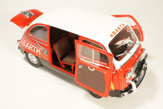 Fiat 600 Multipla Marmitta Abarth, red/white