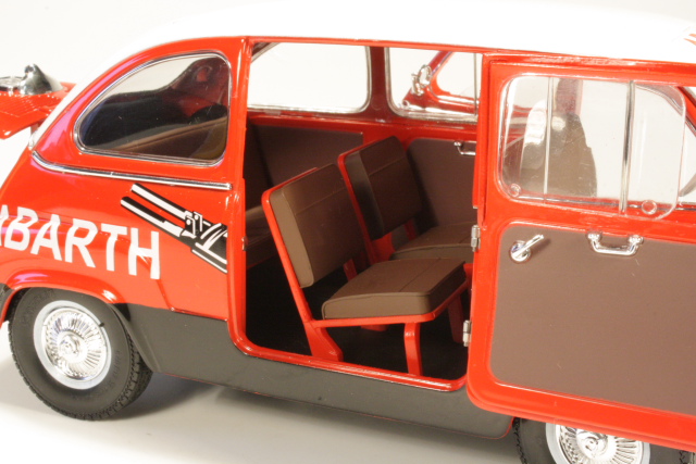Fiat 600 Multipla Marmitta Abarth, red/white