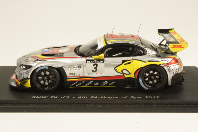 BMW Z4 GT3, 4th. Spa 2012, Palttala/Leinders/Martin, no.3