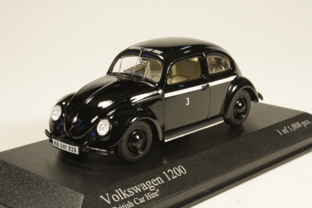 VW Kupla 1200 Export 1947 "British Car Hire" - Sulje napsauttamalla kuva