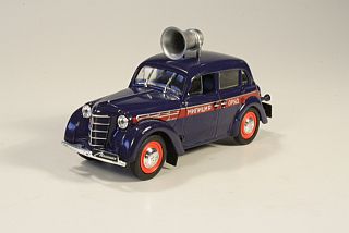 Moskvitch 400-420 "Orud" 1947, sininen/punainen - Sulje napsauttamalla kuva