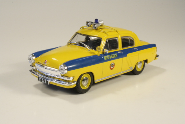 Volga GAZ M21P Milicia 1970, yellow/blue