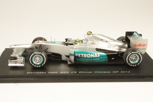 Mercedes-AMG W03, 1st. Chinese 2012, N.Rosberg, no.8 - Sulje napsauttamalla kuva