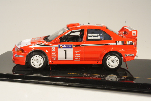 Mitsubishi Lancer Evo VI, 3rd Australia 1999, T.Mäkinen, no.1 - Sulje napsauttamalla kuva