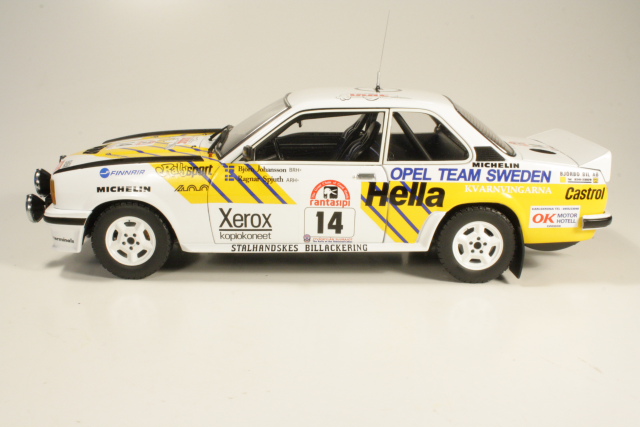 Opel Ascona B 400, 1000 Lakes 1980, B.Johansson, no.14