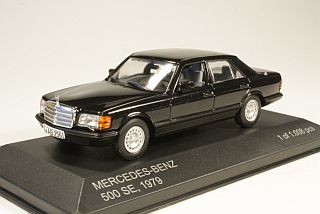 Mercedes 500SE (W126) 1979, musta - Sulje napsauttamalla kuva