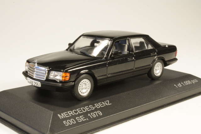 Mercedes 500SE (W126) 1979, black