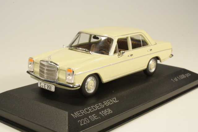 Mercedes 200/8 (W115) 1968, vaalea beige - Sulje napsauttamalla kuva