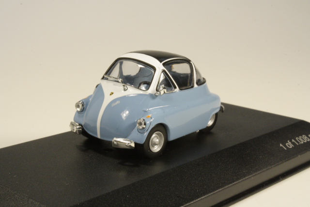 ISO Isetta 1954, sininen/valkoinen - Sulje napsauttamalla kuva