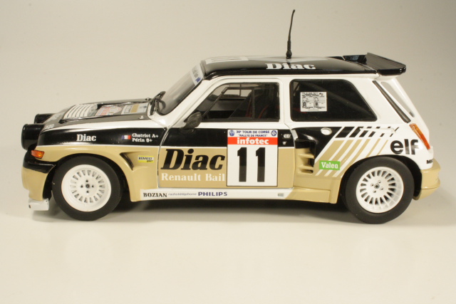 Renault 5 Maxi Turbo, Tour de Corse 1986, A.Chariot, no.11 - Sulje napsauttamalla kuva