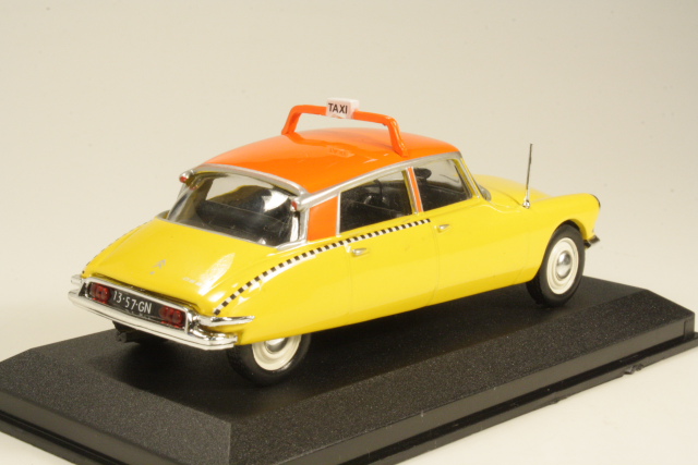 Citroen DS19 Taxi Amsterdam 1958, keltainen/oranssi - Sulje napsauttamalla kuva