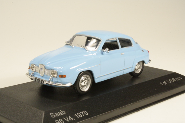 Saab 96 V4 1970, vaaleansininen - Sulje napsauttamalla kuva