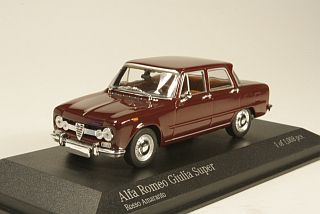 Alfa Romeo Giulia 1600 Super 1970, tummanpunainen - Sulje napsauttamalla kuva