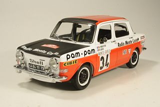 Simca 1000 Rallye 2, Monte Carlo 1973, B.Fiorentino, no.34 - Sulje napsauttamalla kuva