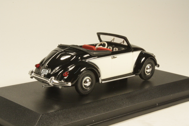VW Hebmueller Cabriolet 1949, musta/beige