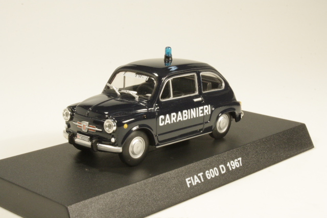 Fiat 600D 1967, dark blue "Carabinieri"