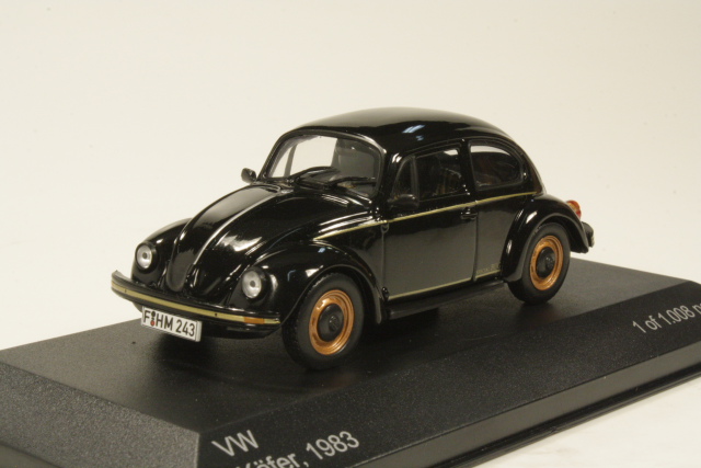VW Kupla "Special Bug" 1983, musta - Sulje napsauttamalla kuva