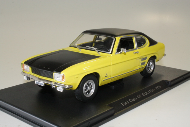 Ford Capri Mk1 1700GT XLR 1970, keltainen/musta