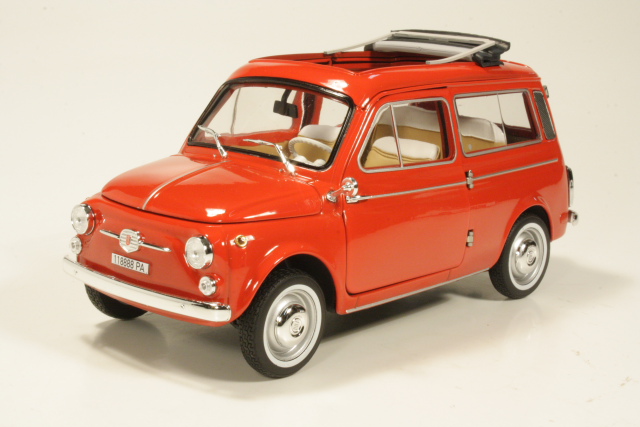 Fiat 500 Giardiniera 1960, punainen