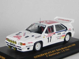 Citroen BX 4TC, Monte Carlo 1986, P.Wambergue, no.17 - Sulje napsauttamalla kuva